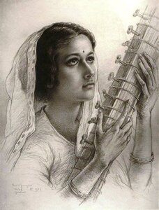 Очите на индийската жена (принцеса Инду Раджи де Сангли).